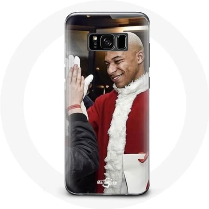 Coque pour Samsung Galaxy S8 Mbappé Foot Joyeux noël