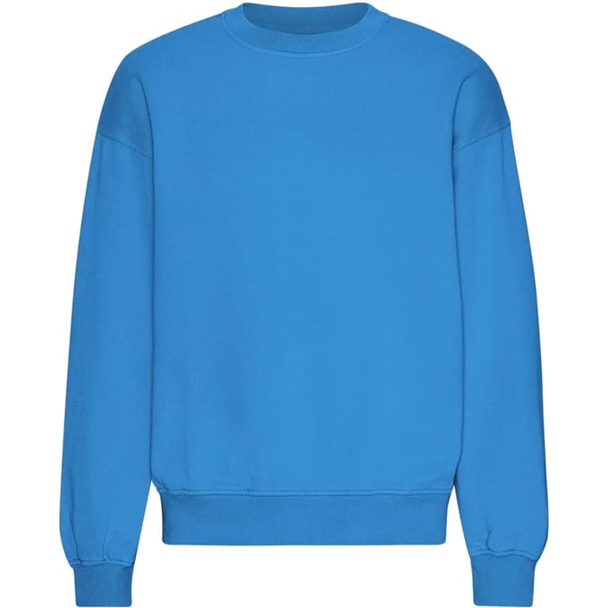 Oversized sweatshirt met ronde hals Colorful Standard Organic Pacific Blue