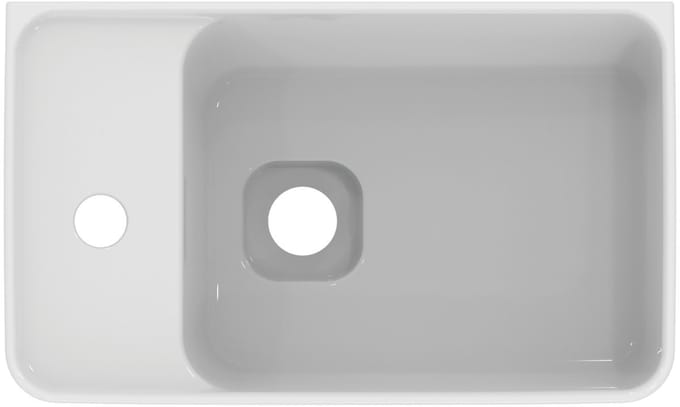 Ideal Standard Strada II fontein 1 kraangat links met overloop 45x27cm wit
