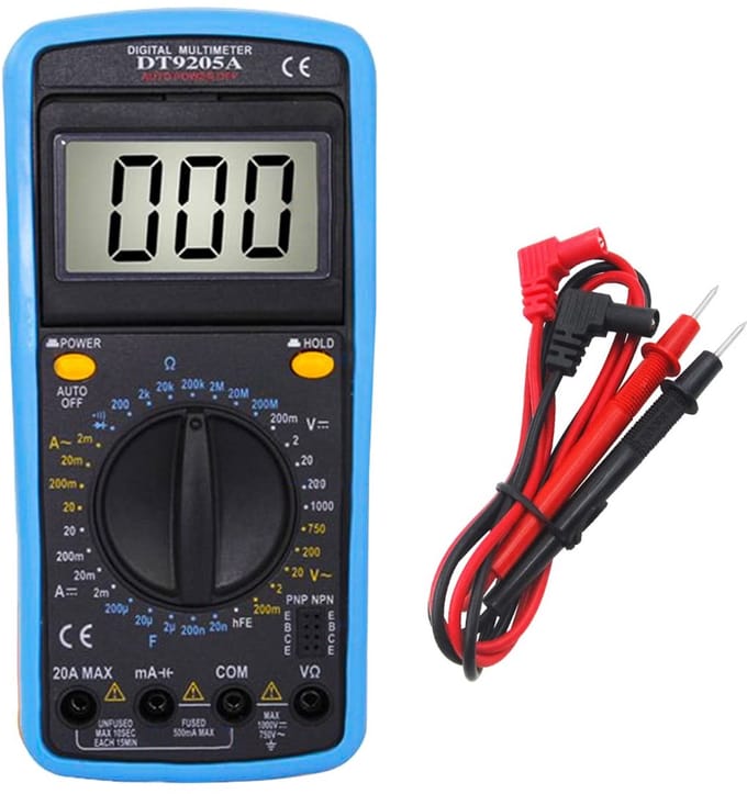Digitale Multimeter – Meet AC/DC Voltage, Stroom, Weerstand, Capaciteit – Professionele Elektrische Tester – LCD Display