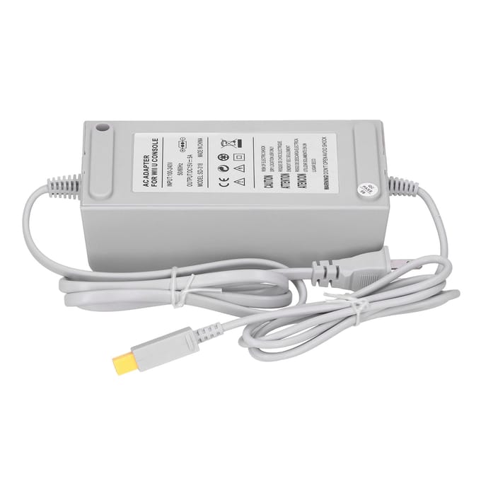 15V2A Gamepad Voedingsadapter Oplader Oplaadsnoer voor WIIU 15V5A white