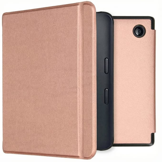 imoshion Slim Hard Case Bookcase voor de Kobo Libra 2 / Tolino Vision 6 - Rosé Goud