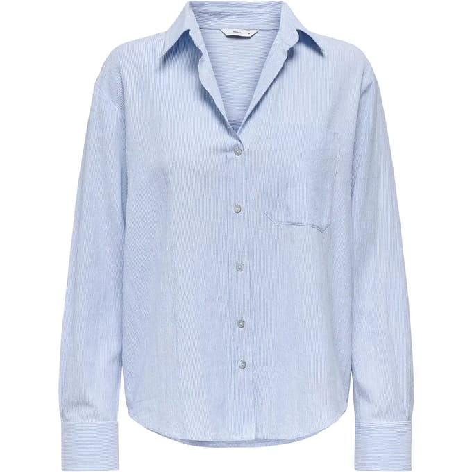 ONLY - ONLALINA LIFE L/S STRIPE SHIRT WVN NOOS - Dames - Blouses