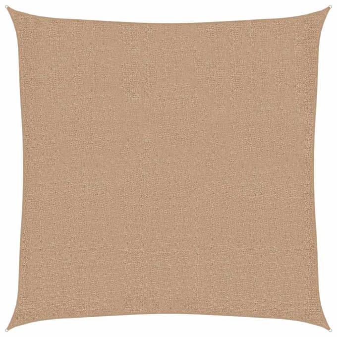 vidaXL - Zonnezeil - 160 - g/m² - 2x2 - m - HDPE - taupe