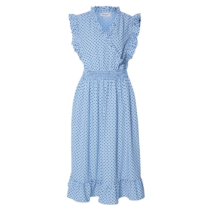 Lollys Laundry Midi-jurk met stippen voor dames (Blauw)
