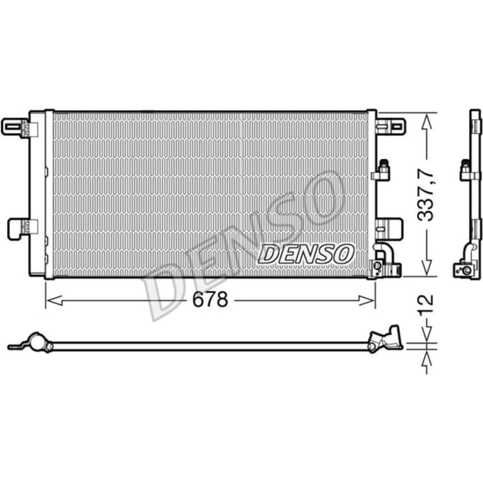 Condensator, airconditioning DENSO DCN02001