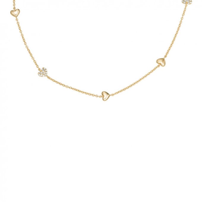 FOSSIL JA7298710 Dames Collier 40.60 cm - Goudkleurig