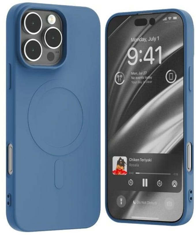 Mercury - iPhone 16 Pro Max Etui - Semi-Silicone - MagSafe - Blauw