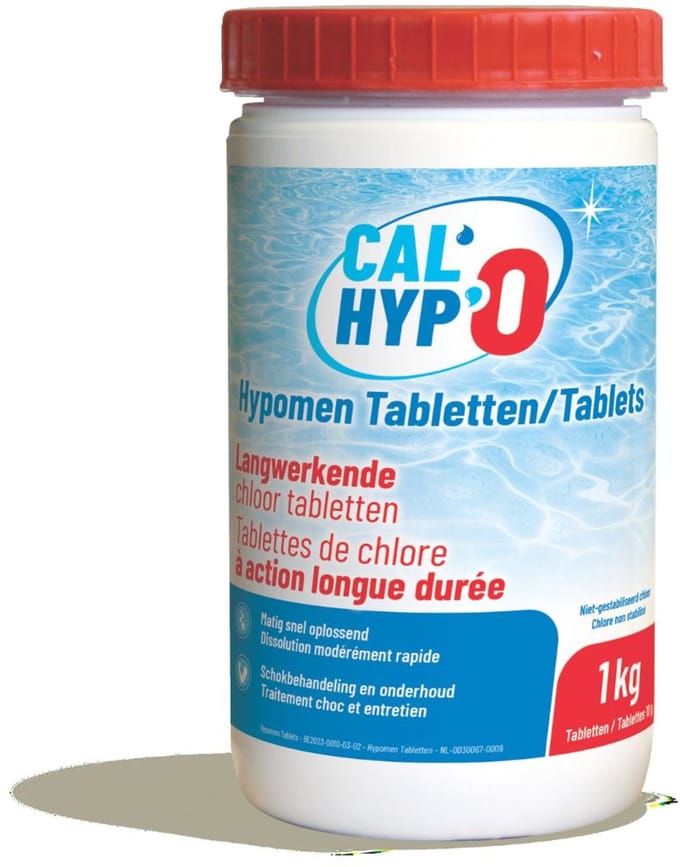 BSI - CalHyp-O - Hypomen Tablets - Langwerkende Chloortabletten 10 g - 1 kg