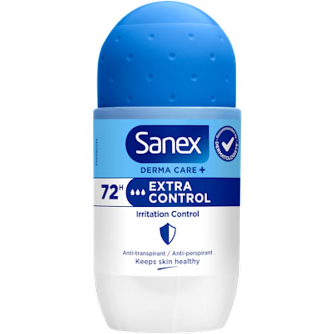 Sanex Deodorant Roller Dermo Extra Control - 50 ml - Anti Irritatie - 72H Formule - Anti Perspirant