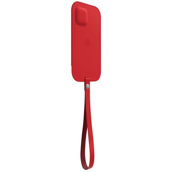 Leather Sleeve MagSafe voor de Apple iPhone 12 Mini - Scarlet Red