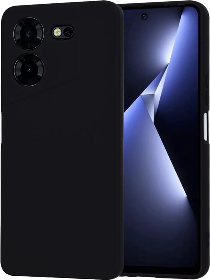 Hoesje geschikt voor Tecno Pova 5 Pro - Techsuit Soft Flex Silicone Back Cover - Black
