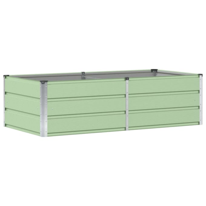 vidaXL - Plantenbak - Groen - 160 - x - 80 - x - 45 - cm - Staal