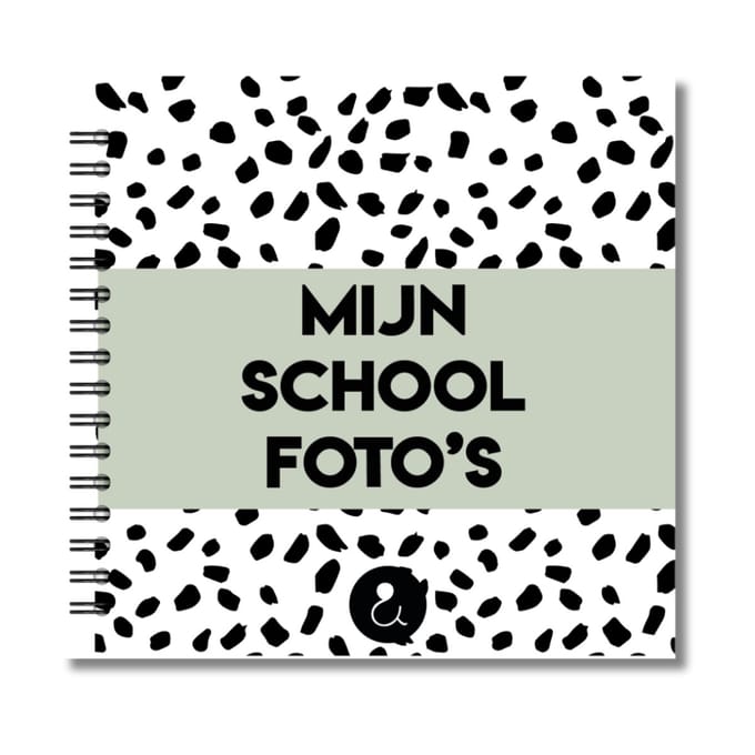 Invulboek Schoolfotoboek | Mijn Schoolfoto's | Dots Groen