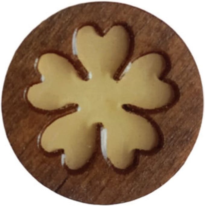 Houten Naaldenmagneet Bloem 30 mm