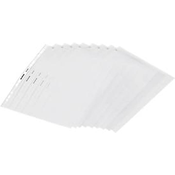 Insteekhoezen Standaard - A4 formaat - open top - 60 microns - glad- transparant - 100 stuks