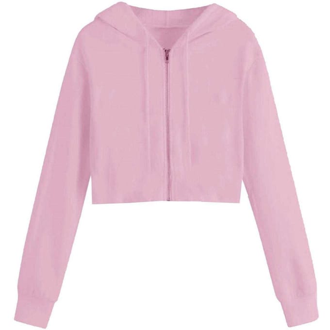 Miso Dames/Dames Full Zip Hoodie (Roze)