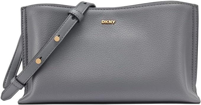 Crossbody Tas Dames Donkergrijs Leer - Compact & Stijlvol Schoudertasje