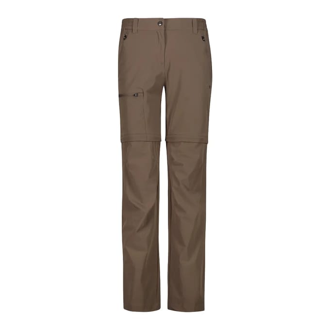 Stretch Wandelbroek met Rits en Cargo Pockets Dames CMP