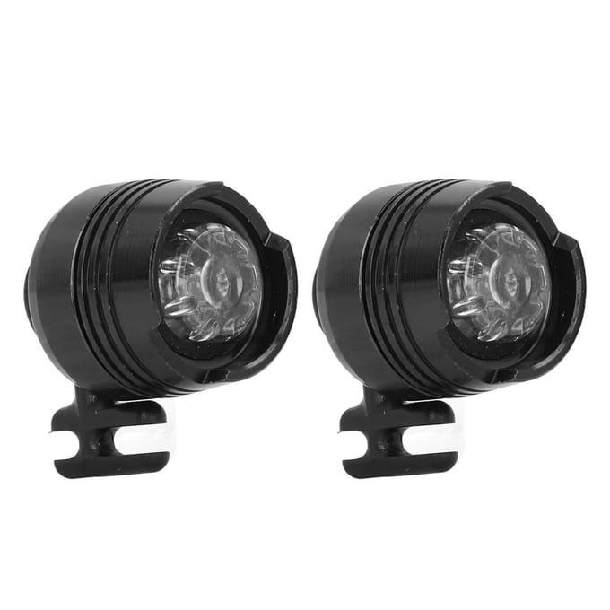 2PCS Sabots Chaussures Phare Décoratif Alliage d'Aluminium ABS IPX5 Étanche Sabots Phare pour black