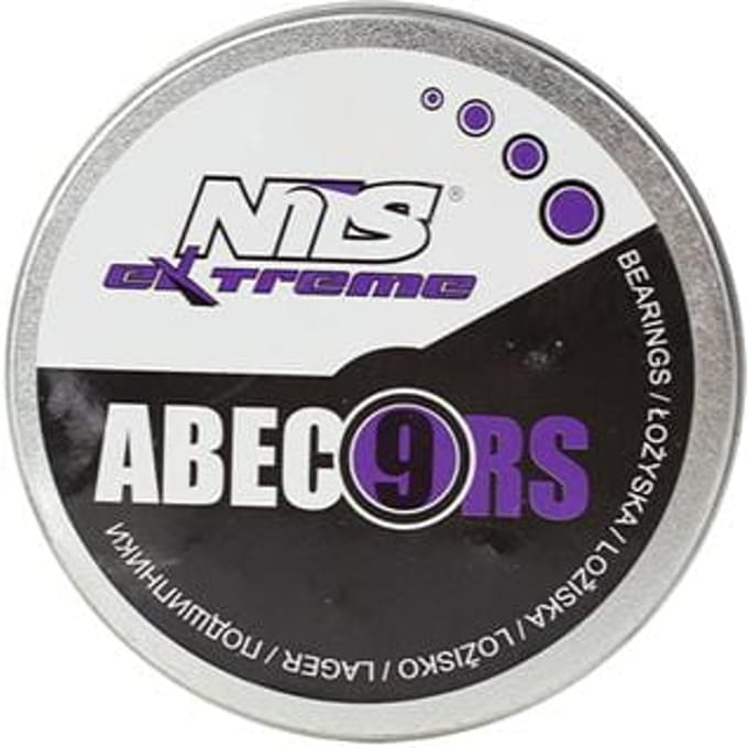 Nils Extreme Serie - ABEC-9 Kogellagers - Purper - Carbon - 8 stuks