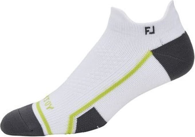 Footjoy Heren Golfsokken Tech D.R.Y. Roll Tab Wit Kort 41-46