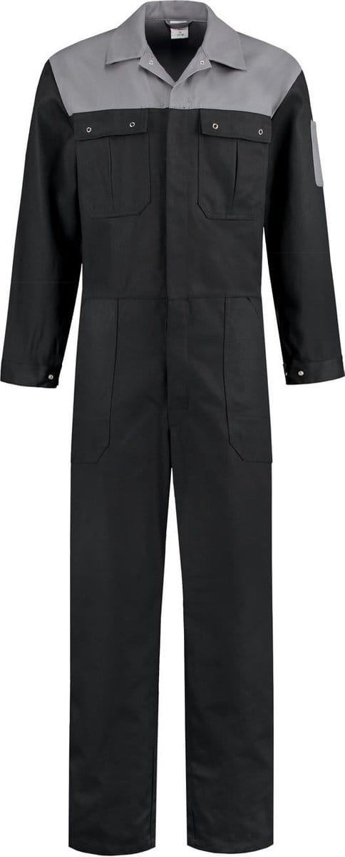 EM Workwear Overall 100% katoen 2-kleurig zwart-grijs maat 60