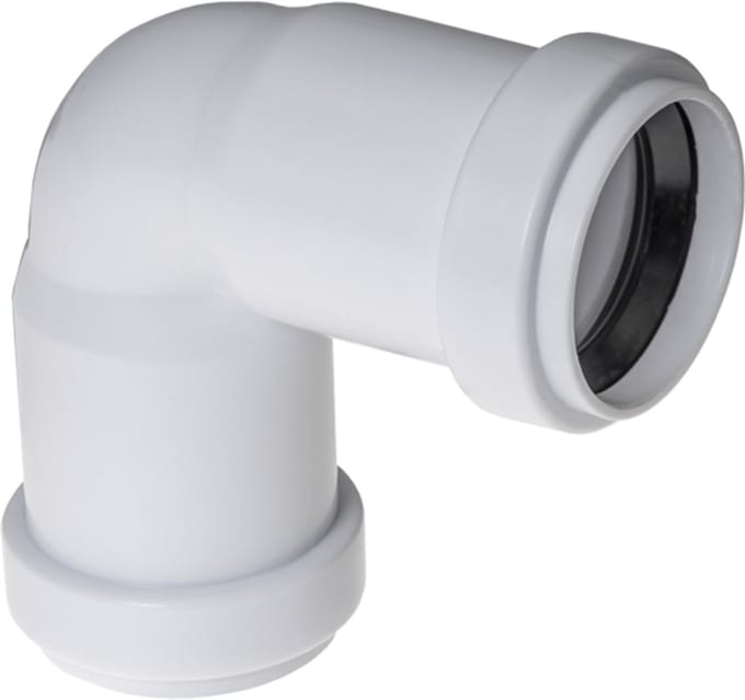 Sanivesk PPC bocht 90° - 40 mm - wit - mof x mof