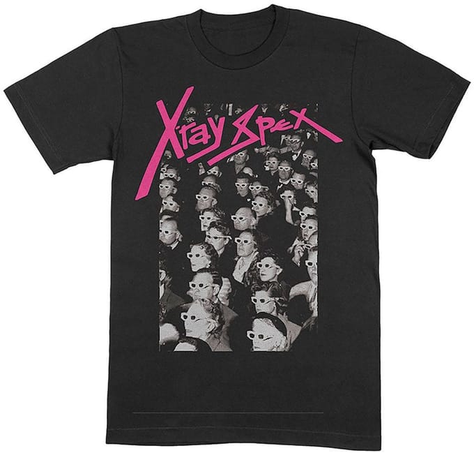 X-Ray Spex - 3D Cinema Heren T-shirt - S - Zwart