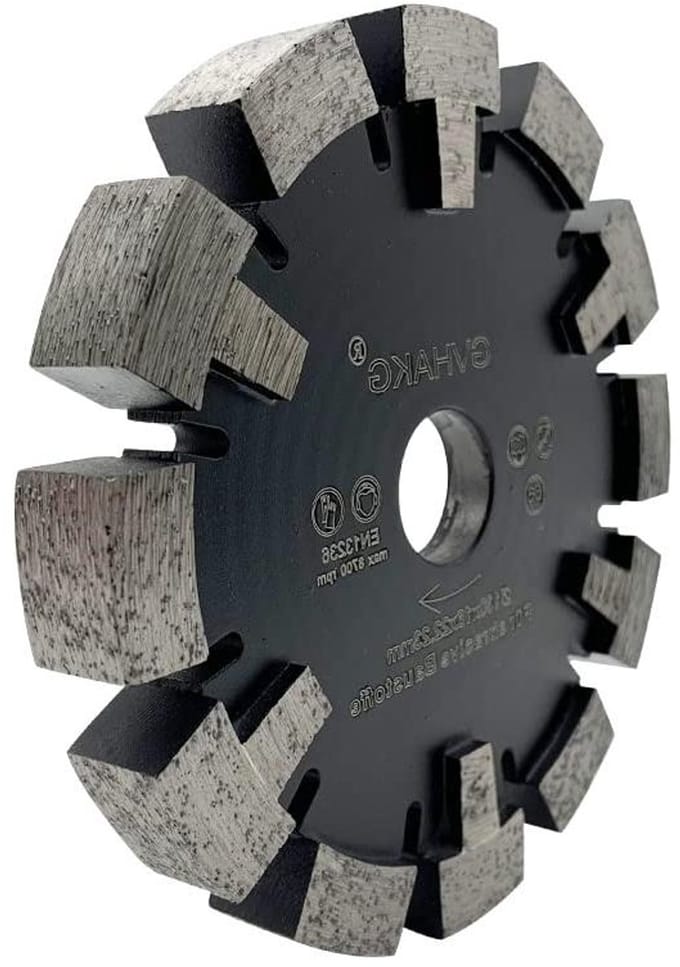 Diamantfrees - Vloerfrees blad - Ondervloer Frezen - T-Beschermsegment - 130 mm - Zwart