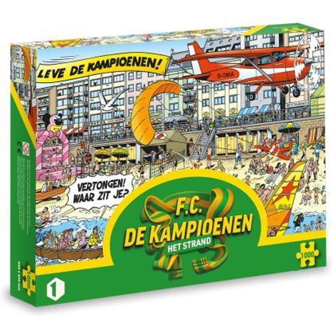 F.C. De Kampioenen puzzel - Het strand (1000 stukjes) Volwassenen puzzels