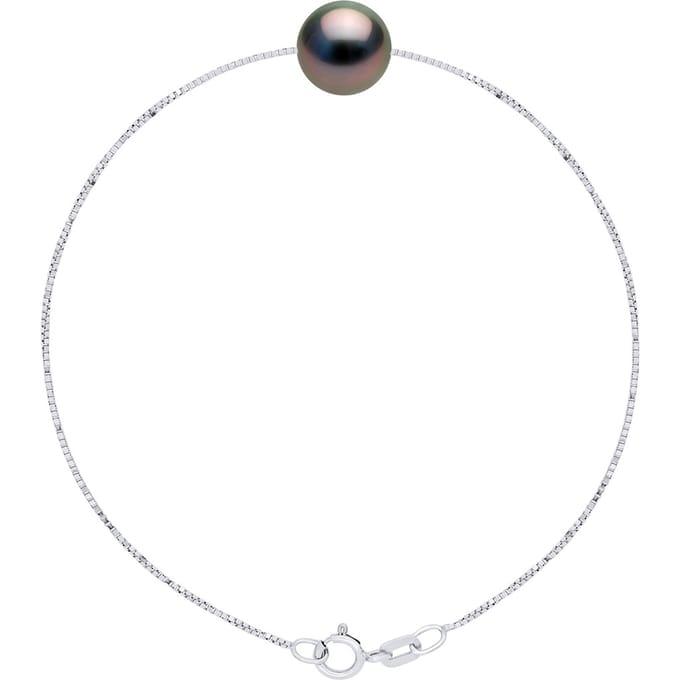 Bracelet Echte Gekweekte Tahiti Parels Rond 9-10 mm