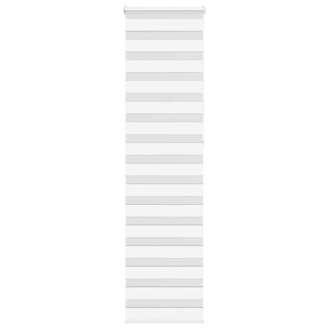 vidaXL - Zebra - rolgordijn - 55x230 - cm - stofbreedte - 50,9 - cm - polyester - wit