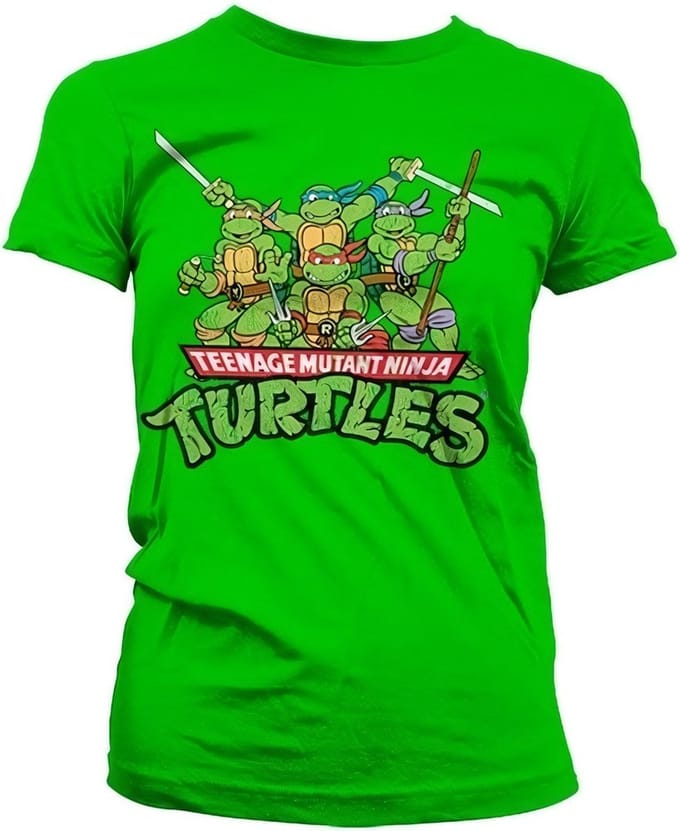 Teenage Mutant Ninja Turtles Dames Tshirt -L- Turtles Distressed Group Groen