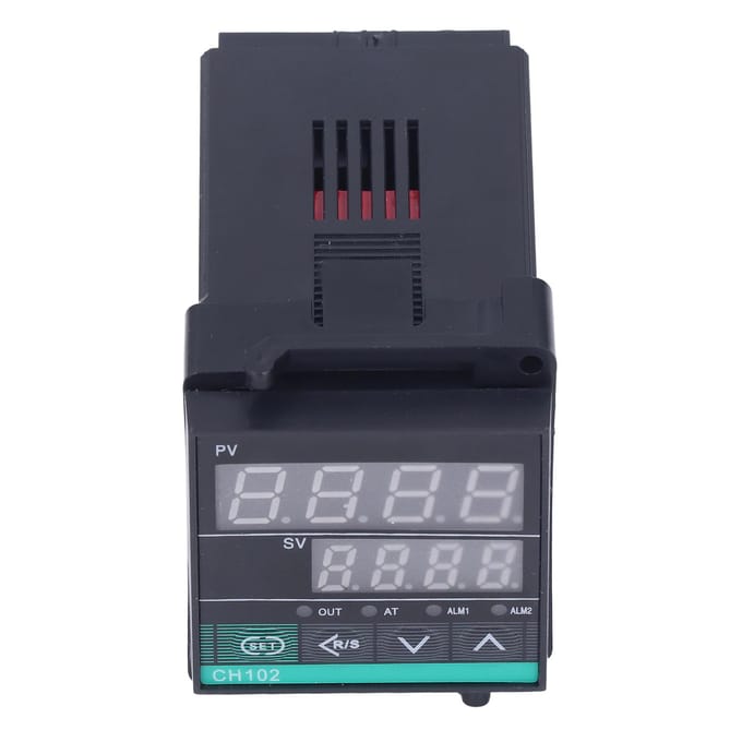 Thermostat numérique intelligent PID, régulateur de température, type K, CH102FK02MxAN, 220 V CA black