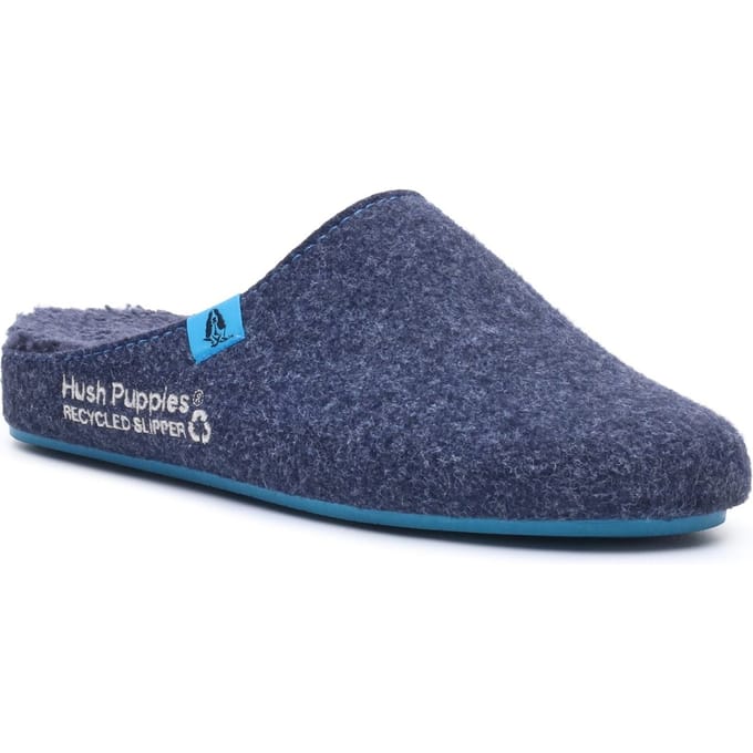 Hush Puppies De Goede Polyester Heren Navy Blauwe Slippers