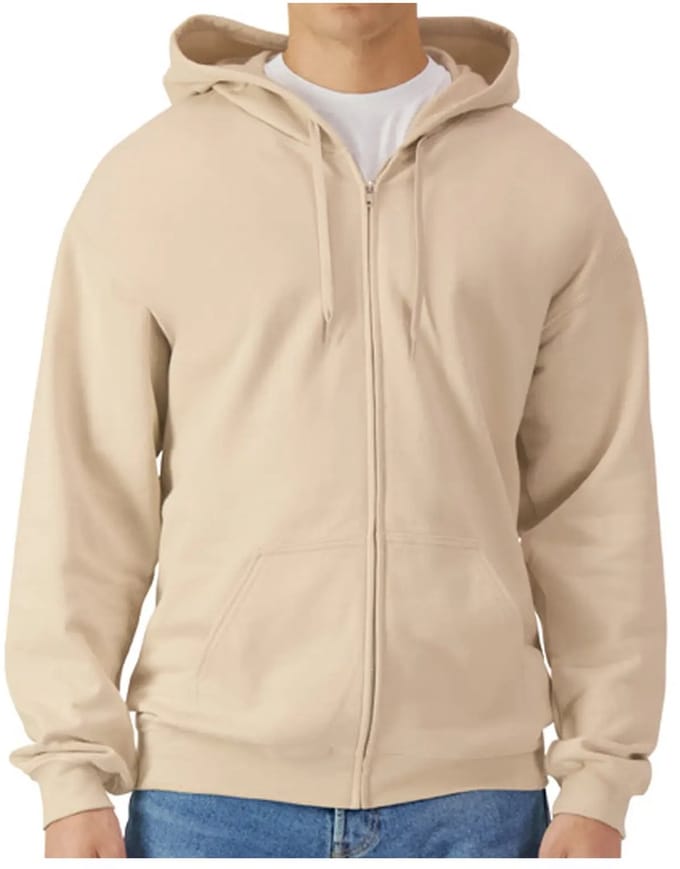 Hooded sweatshirt met rits Gildan