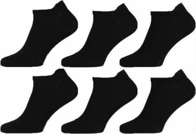 Sokken sneaker 6 paar - Zwart - Maat 35/38