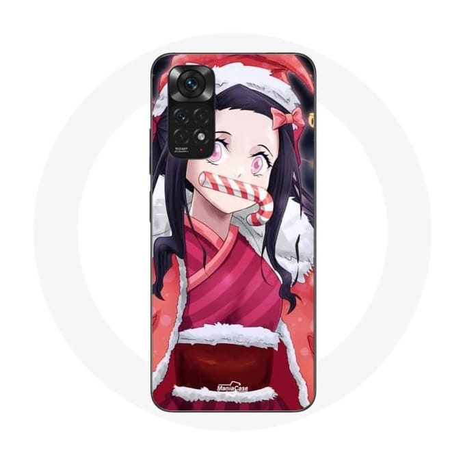 Coque pour Xiaomi Redmi Note 11S Anime Demon Slayer Kamado Nezuko Le jour de Noël 2023