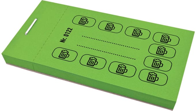 CombiCraft Consumptiekaarten biericoon groen - per 5 boekjes van 50 kaarten