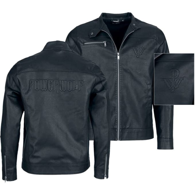 Powerwolf EMP Signature Collection Heren Kunstlederen jas - zwart - L