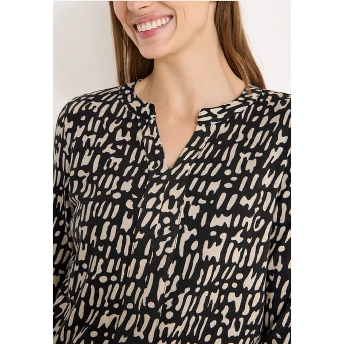 Printshirt in tuniekstijl