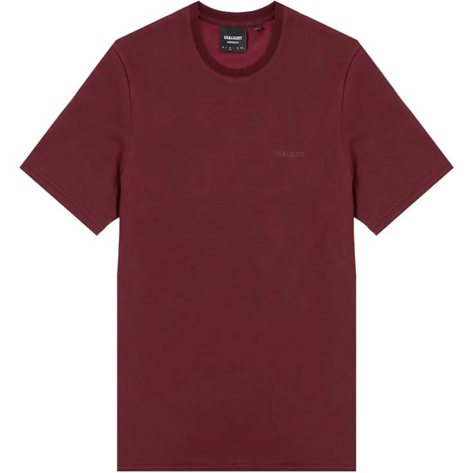 Lyle & Scott - Heren t-shirt - Maat M - Mannen - Rood -