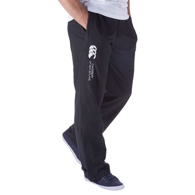 Canterbury Heren trainingsbroek met open zoom (Zwart)