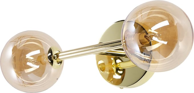 RAMIS - Wandlamp set van 2 - Goud - Staal