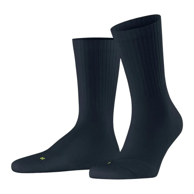 FALKE Run Rib Crew lichte padding katoen functioneel materiaal Sokken unisex blauw - maat 46-48
