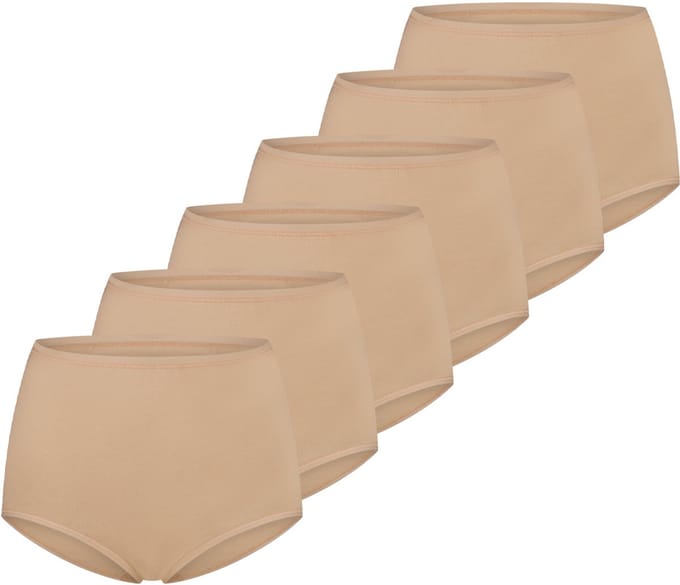 Schiesser Dames maxi slip 6 pack 95/5 cotton