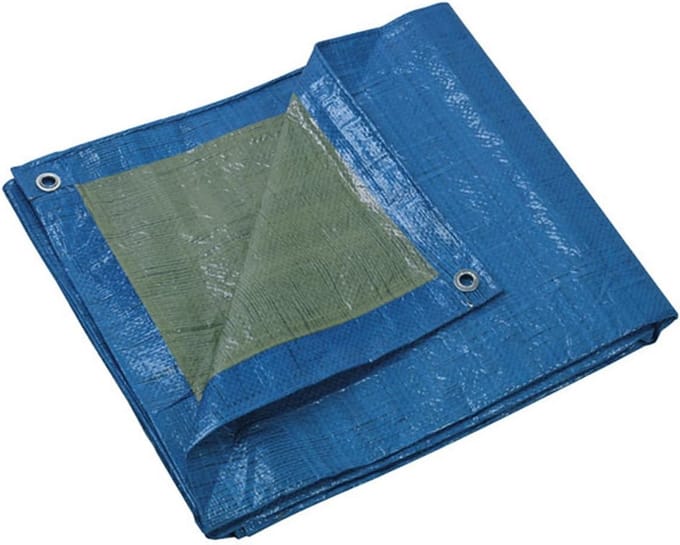 Stevig Beschermzeil 5x8 meter met Zilveren Ringgaten