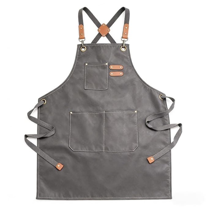 Dailygoods - Canvas Kookschort met Verstelbare Bandjes en Grote Zakken