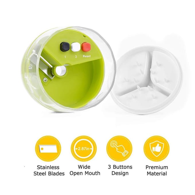 Handheld Spiraalsnijder Groenterasp Zware Uitvoering Groente Spiraalsnijder voor Salade Wortel Fruit green